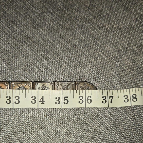 Brighton Black Belt with Silver Detailing - Picture 8 of 8